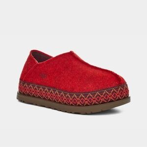 UGG red Refelt Tasman platform shoes